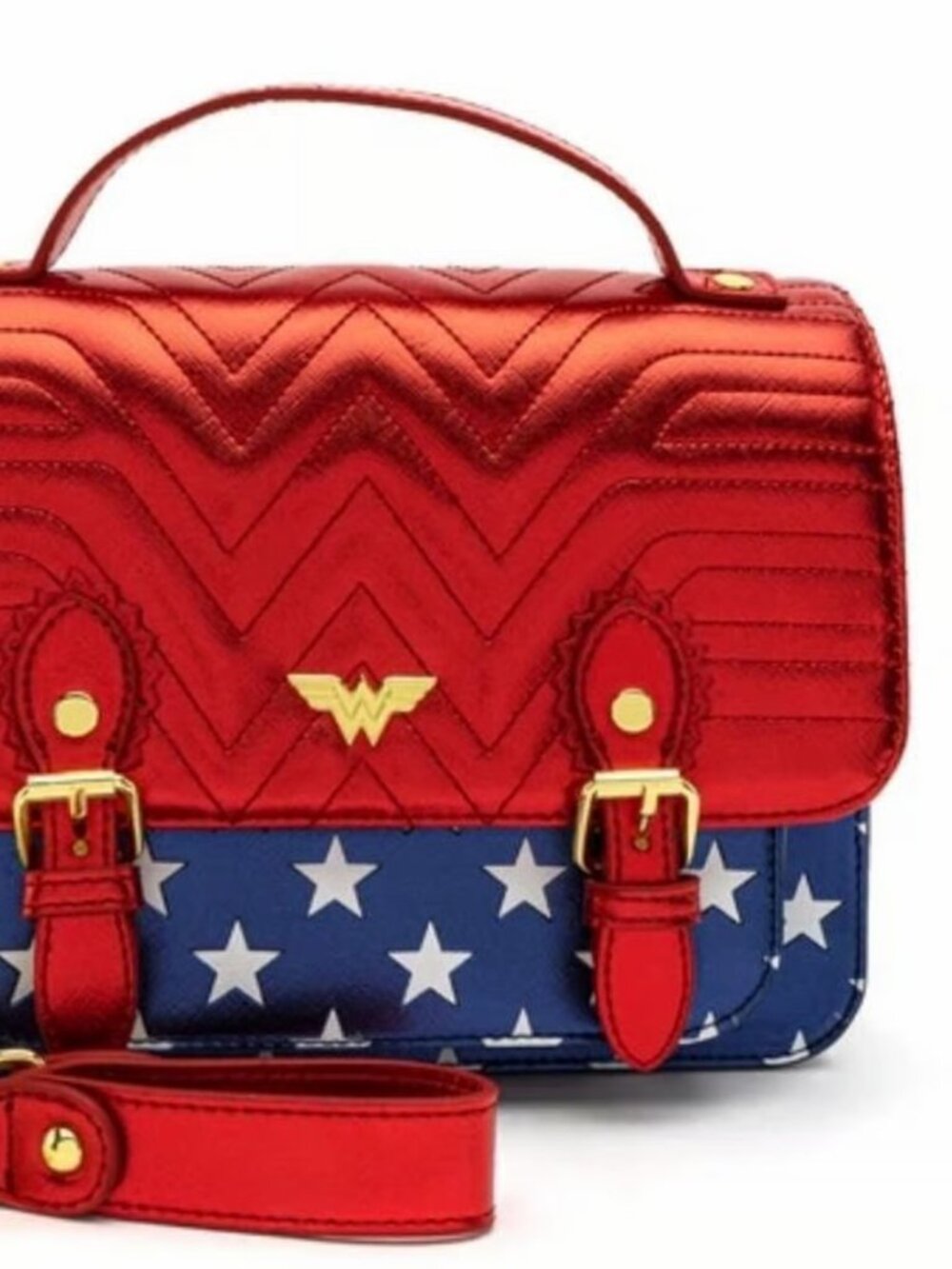 Loungefly Wonder Woman crossbody purse wallet set nwt - Picture 4 of 5